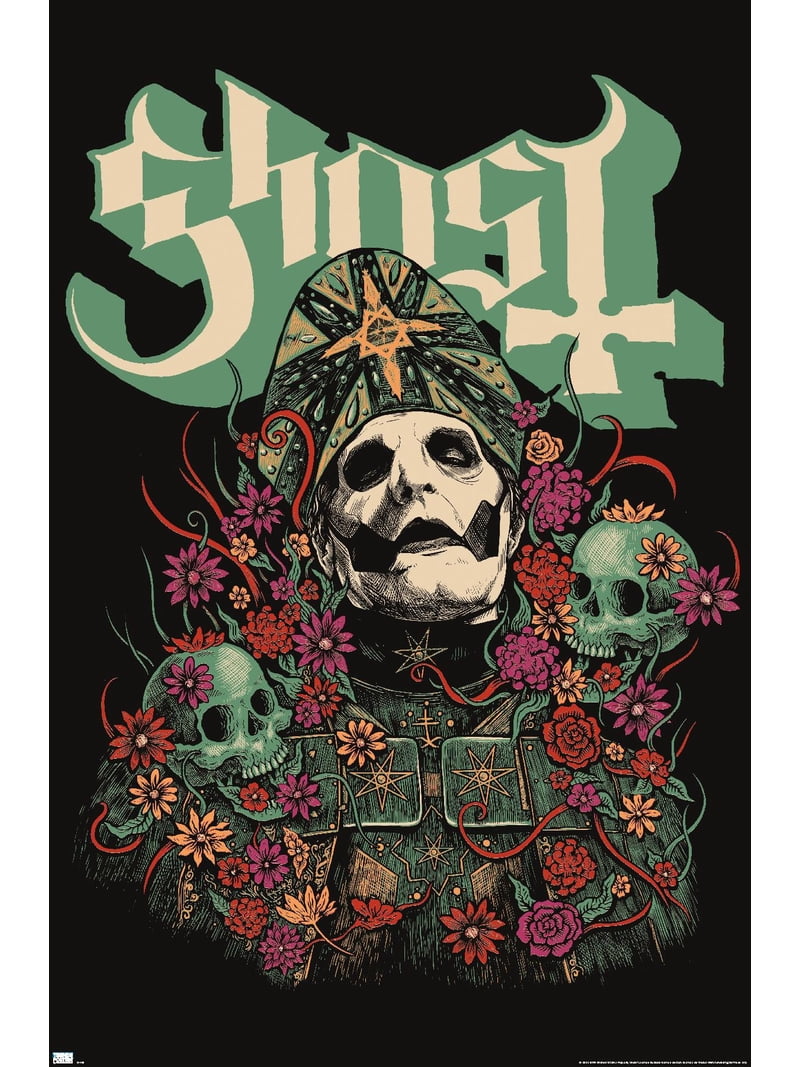 Backside works. Ghostmaster シルクスクリーン Ghost - Bliss Wall Poster, 22.375