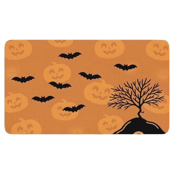 Ghost Boo Spooky Doormat,Home Decor Happy Halloween Indoor Outdoor 17x30 Inch Floor Mats for Bedroom Living Room