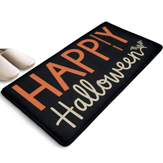 Ghost Boo Spooky Front Door Mat,Home Decor Halloween Indoor Outdoor 17x31.5 Inch Switch Rug for Bedroom Living Room
