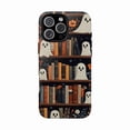 thumbnail image 1 of Ghost Book Library Halloween Fantasy Artwork Phone Case with iPhone 11 to 17 Pro Max, 1 of 2