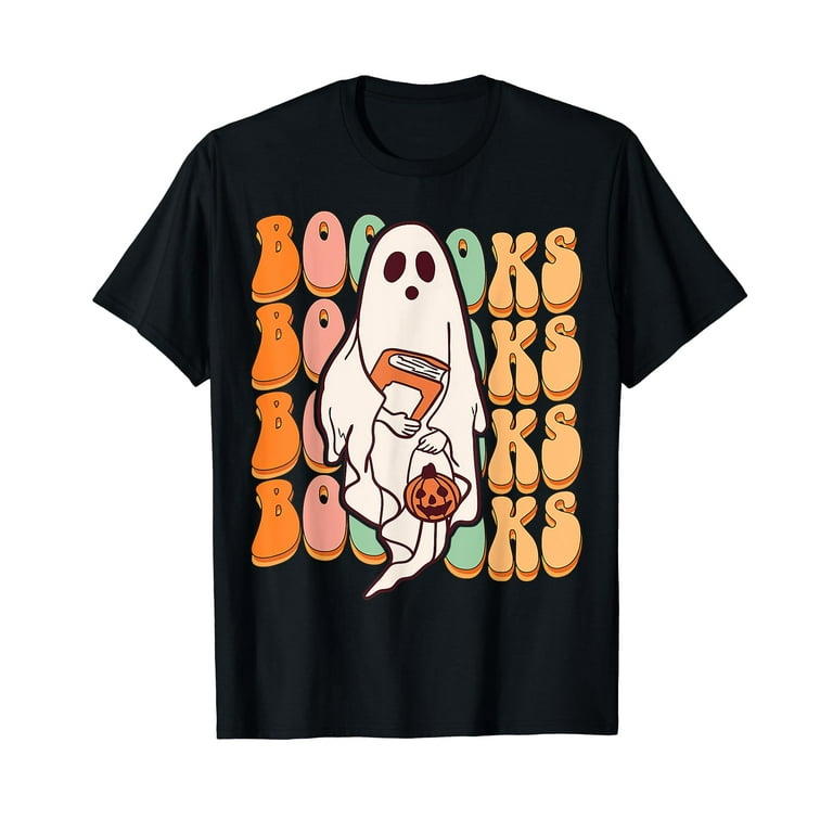 Booooks Halloween Tee Boo Read Books Outfit T-Shirt Booooks Halloween Tee Boo Read Books Outfit T-Shirt