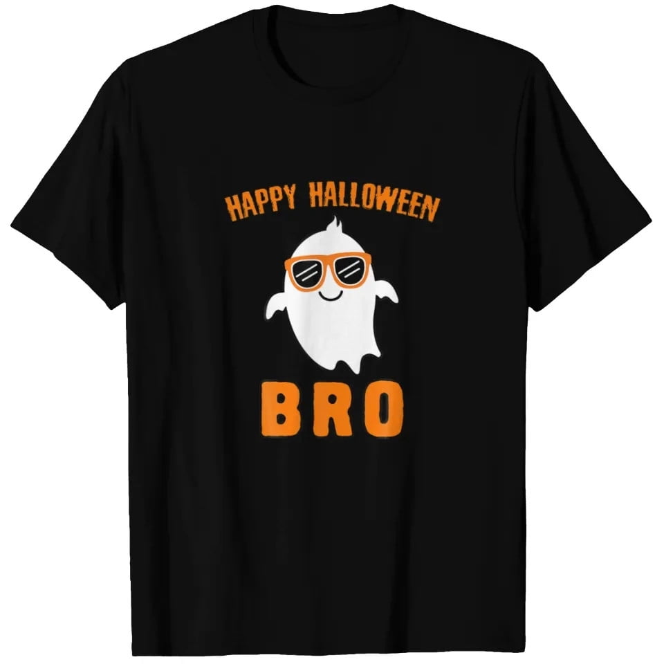 Ghost Boy Glasses Happy Halloween Family Ghost Boo T-shirt - Walmart.com