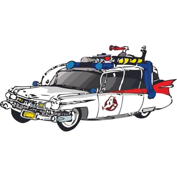 Ghost Busters Car Cartoon Show Ghosts Spooky Halloween Characters Movies Boys Boy Wall Decals TV Movie Character Design Kids Kid Vinyl Art Decor Wall Decals Decal Walls Sticker Rooms Size (12x20 inch)