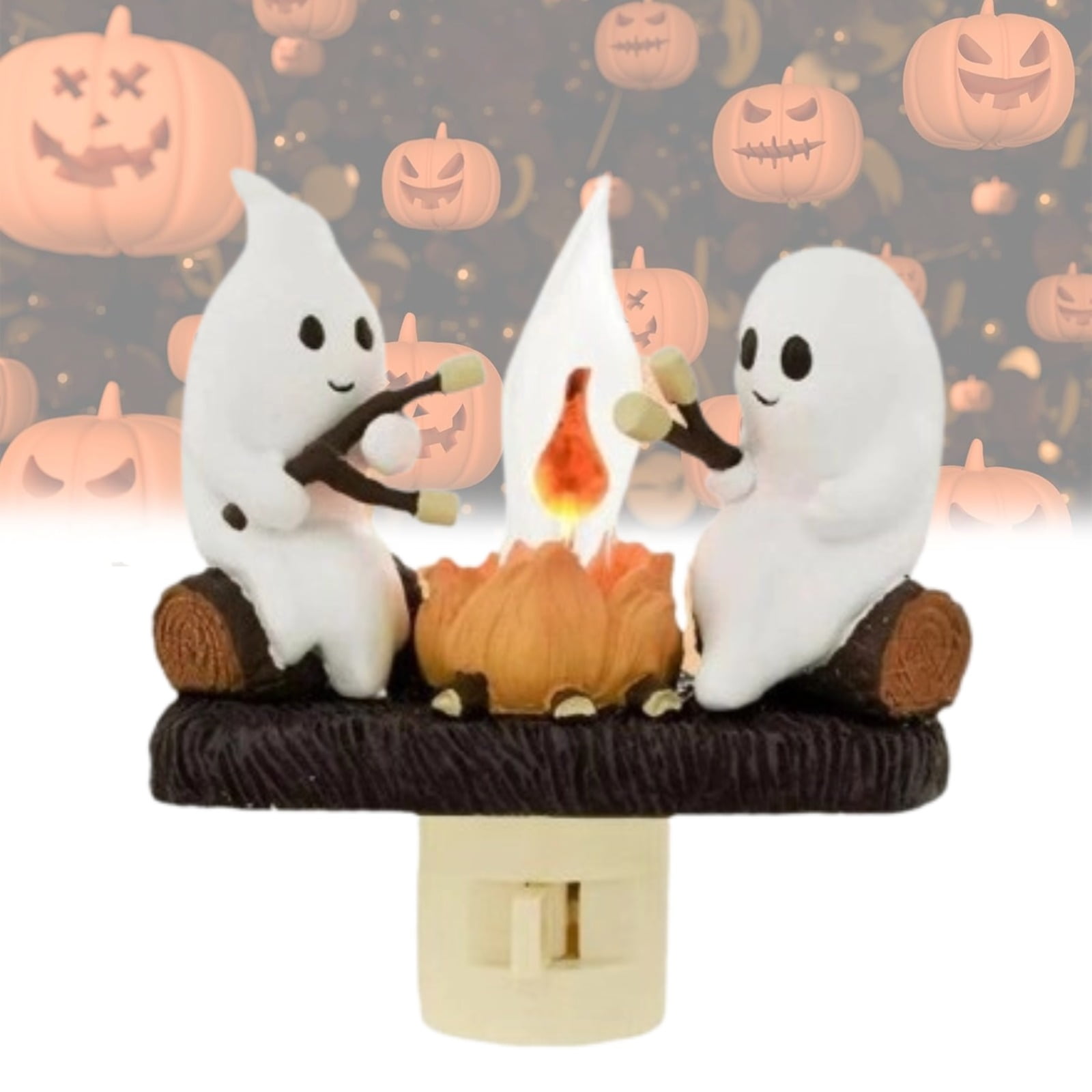 Ghost Campfire Flickering Night Light, 2024 New Ghosts Campfire Flicker Flame Halloween