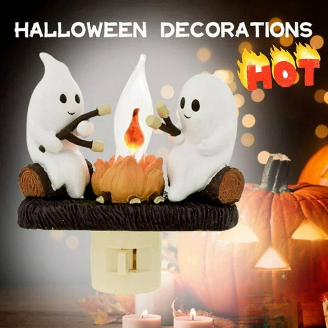 Ghost Campfire Flickering Nightlight Fire Marshmallow Night/Light