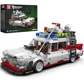 10021 Ghost Car ECTO-1 Building Blocks Kit, Creative Christmas Birthday Gift for Ghost Bus Movie Fans, Highly Detailed Replica Model for Collectors