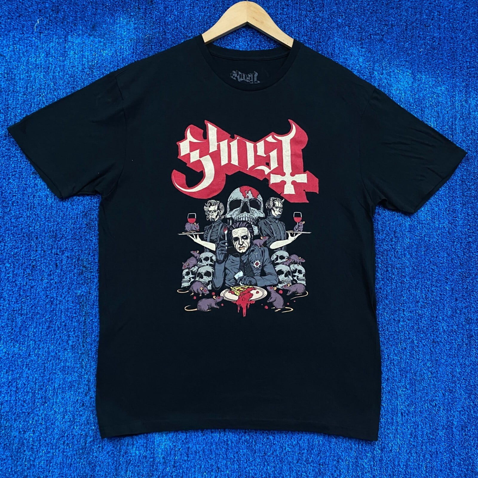 Ghost Cardinal Copia Cherry Pie & Rats Heavy Metal Tee L - Good Gift ...