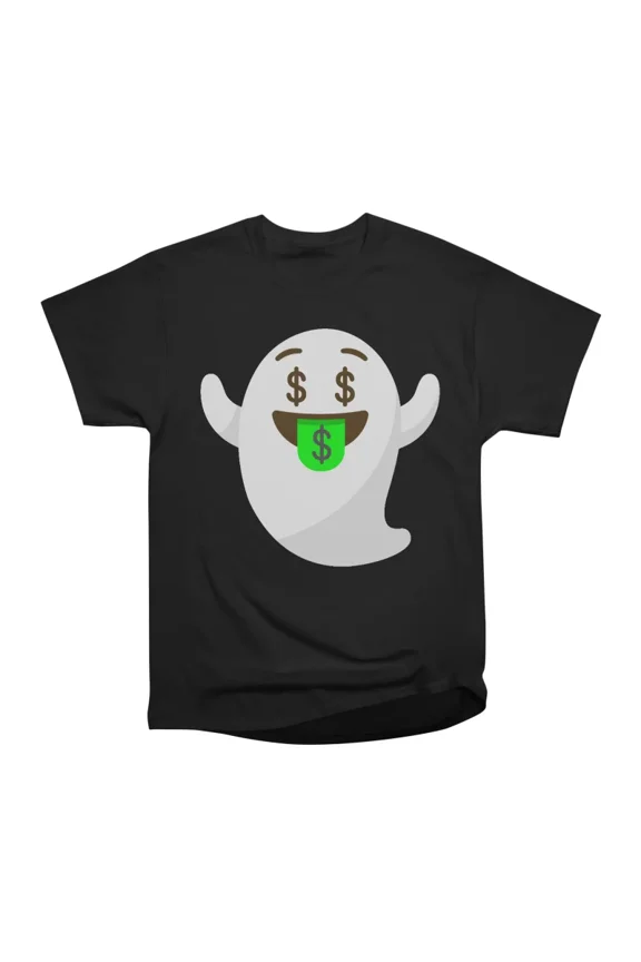 Ghost Cash Emoji T-Shirt Tee Gift For Him Merch For Her Apparel For Friend