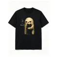 thumbnail image 1 of Ghost Cat Graphic T-Shirt, Funny Halloween Gift for Introverts, Tshirt, 1 of 8