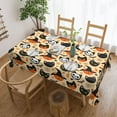 thumbnail image 1 of Ghost Cat Tablecloth Rectangular Halloween Table Cloth Washable Wipeable Table Cover for Party Picnic Dinner Halloween Decor 60" X 84", 1 of 5