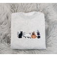 thumbnail image 1 of Ghost Cats Halloween Embroidery Sweatshirt, 1 of 1