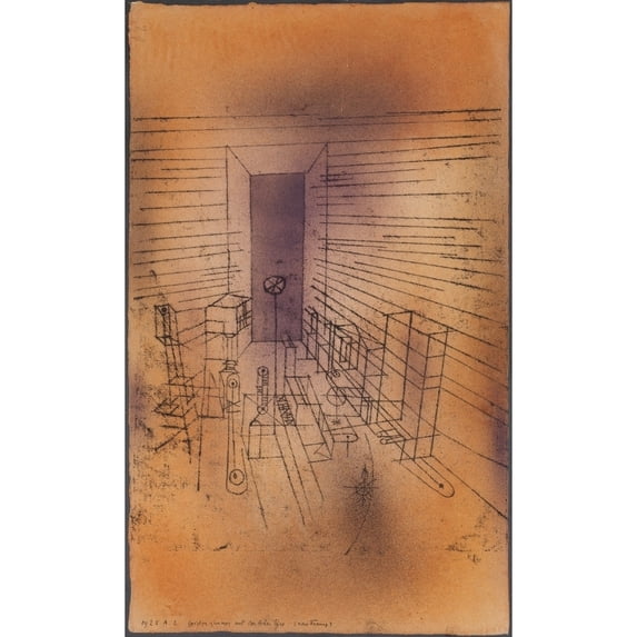 Ghost Chamber With The Tall Door (New Version) Fine Art (24 x 36)