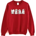 thumbnail image 1 of Ghost Christmas Sweatshirt - Cute Holiday Ghost Crewneck Pullover, Funny Christmas Sweater, 1 of 6