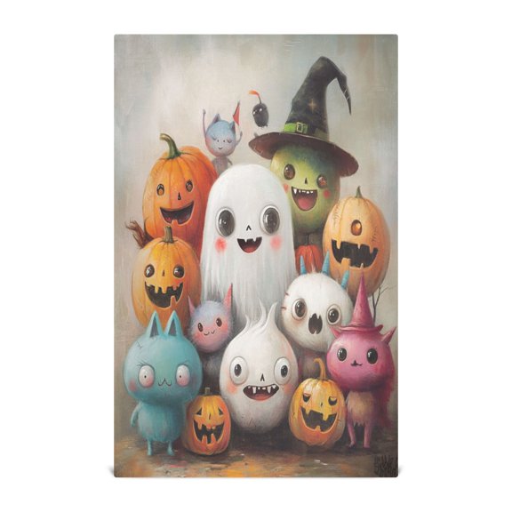 Ghost Companion Decorative Waffle Towel Kitchen Dishcloth 28x18in Multi-Use Tea Towel