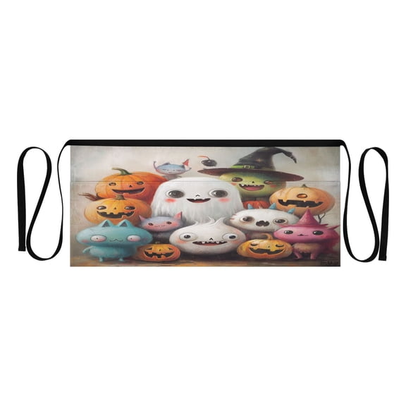 Ghost Companion Multi Pocket Short Apron Waterproof, Adjustable 96.5in Belt for various occasions