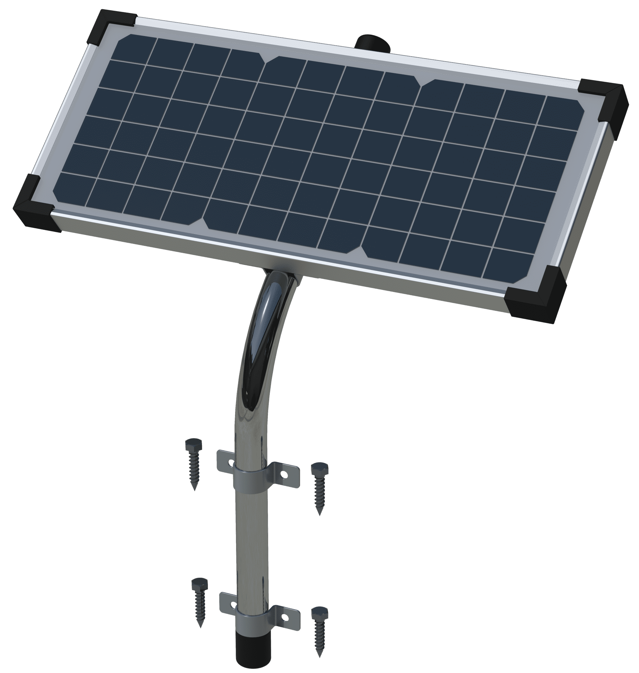 Ghost Controls® 10 Watt Monocrystalline Solar Panel for Automatic Gate Openers - Model AXDP