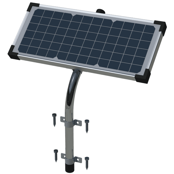 Ghost Controls® 10 Watt Monocrystalline Solar Panel for Automatic Gate Openers - Model AXDP