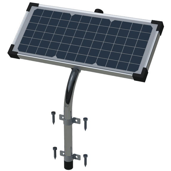 Ghost Controls® 10W Monocrystalline Solar Panel for Gate Openers ...