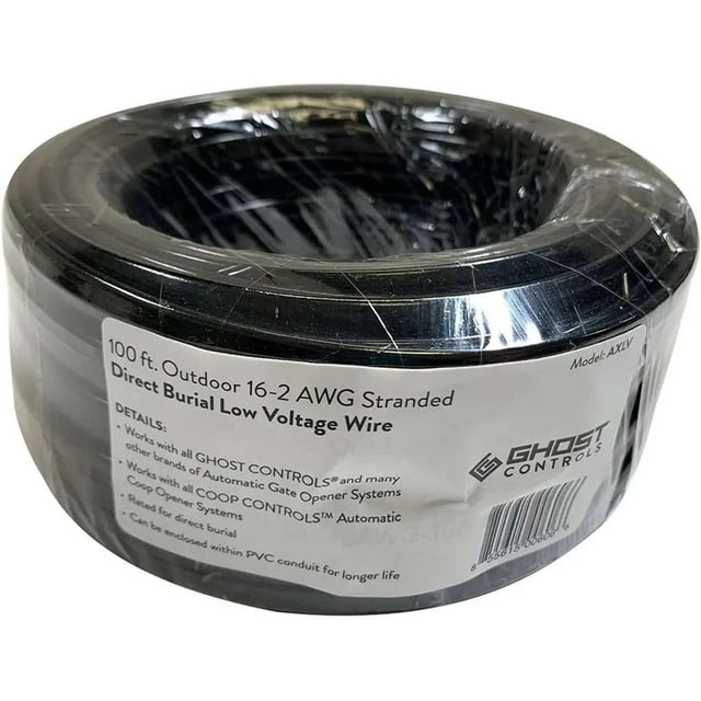 Ghost Controls AXLV 100' 16 AWG Wire, 2Conductor (Color Coded