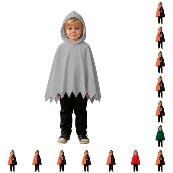 Ghost Costumes for Infant Two Piece Cute Cloak with Hood and Pants Baby Halloween Costumes