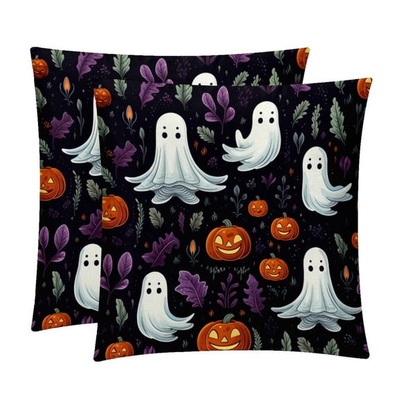 Ghost Covers Set of 2, Unique Patterns, 16x16 18x18 20x20 Inches for Various Occasions, Decorative Cushion Inserts for Couch and Bed