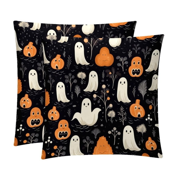 Ghost Covers Throw Pillow Set - 2 Pack Throw Pillow Inserts Included - Unique Patterns - 16x16, 18x18, 20x20 Inches for Home Decor - Throw Pillow - Decorative Pillows