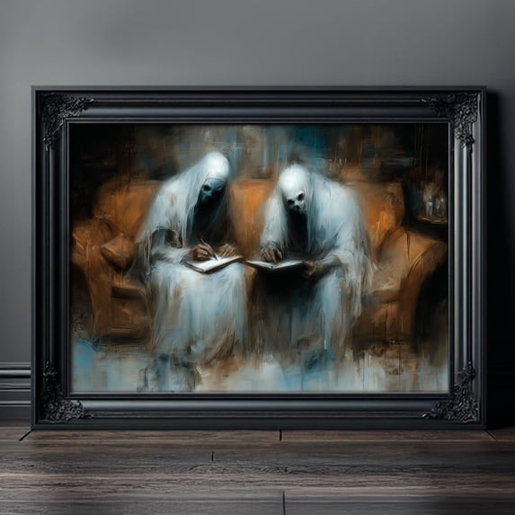 Ghost Creepy Horror Gothic Macabre Art Spooky Dark Academia Memento ...
