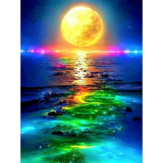 Ghost DIY Diamond Painting Kits for Adults,Black Cat Round Full Drill Diamond Dots for Adults Beginner,Halloween 5D Paint with Diamond Painting Kits Gem Art for Crafts Kits Home Decor 12X16in