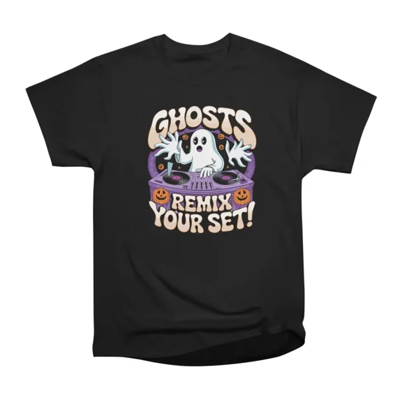 Ghost DJ Remix T-Shirt Tee Gift For Him Merch For Her Apparel For Friend