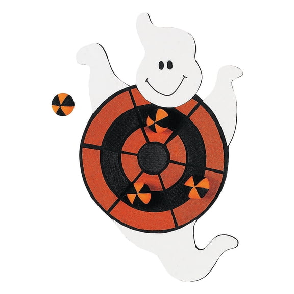 Fun Express - Ghost Dart Board (5pc) for Halloween - Toys - Games - Misc Games - Halloween - 5 Pieces