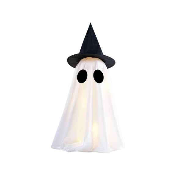 Ghost Decor, Eye-Catching Glowing Standing Ghost Halloween Table Decoration, Weather-Resistant Plastic Spooky Centerpiece, Easy Setup for Halloween Party Indoor Outdoor Table Decor
