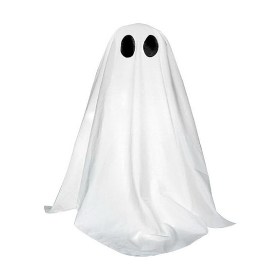 Ghost Decoration Halloween Prop Spooky Ornament with Lighted White Cloth for Outdoor Yard Garden Home Party