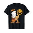 thumbnail image 1 of Ghost Dinosaur T Rex Funny Boo Halloween Boys Kid Men Family T-Shirt, 1 of 5