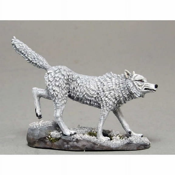 Ghost Direwolf Version 2 Miniature George R.R. Martin Masterworks Dark Sword Miniatures
