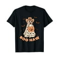 thumbnail image 1 of Ghost Dog Western Halloween Design Boo Haw Funny Design T-Shirt, 1 of 5