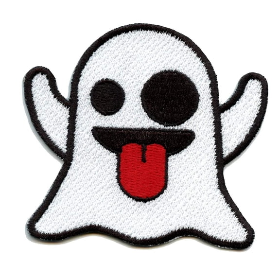 Ghost Emoji Iron On Patch