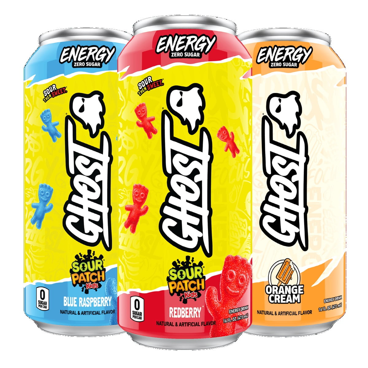 Ghost Energy Drink, Zero Sugar, Variety Pack, 16 Fluid Ounce (Pack of 15)