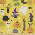 thumbnail image 1 of Ambesonne Ghost Fabric by the Yard Upholstery, Halloween Elements Cartoon, 3 Yards, Multicolor, 1 of 4