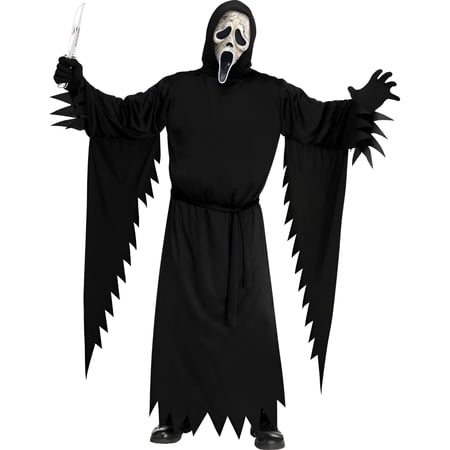 Fun World Ghost Face Aged Adult Costume, One Size Fits Most