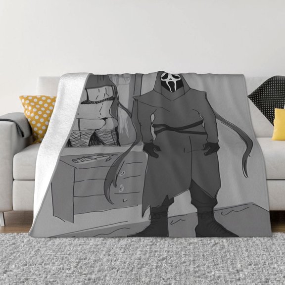 Ghost-Face Blanket - Ultra Soft Micro Fleece Throw Blankets, Comfy Throw Blanket For Couch, Gift For Adults, Kids And Teens, Bed, Sofa, Chair, Camping And Travel 40"X30"