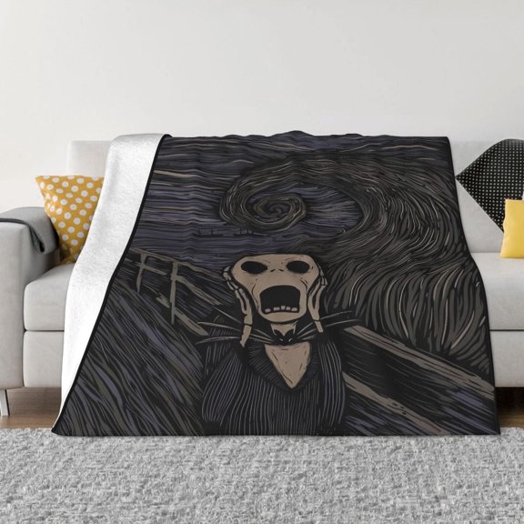Ghost-Face Blanket - Ultra Soft Micro Fleece Throw Blankets, Comfy Throw Blanket For Couch, Gift For Adults, Kids And Teens, Bed, Sofa, Chair, Camping And Travel 50"X40"