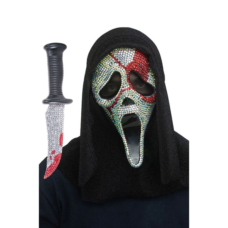 Ghost Face Bloody Bling Mask/Knife Accessory Set - Walmart.com