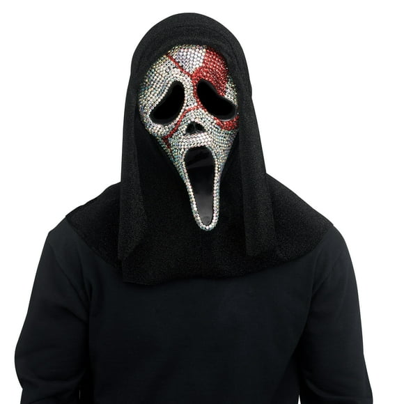Ghost Face Bloody Bling Mask for Adults, Halloween Costume Accessory for Adults, by Fun World