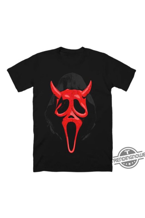 Ghost Face Devil Face Unisex T-Shirt, Black