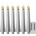 thumbnail image 1 of Ghost Face Flameless LED Candle Set – Remote & Timer Battery-Operated Taper Candles for Dining Table, Window Sill & Spooky Centerpiece, 6Pcs, 1 of 6