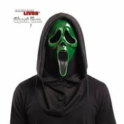 Adults Ghost Face Green Blacklight Full Face Mask - One Size