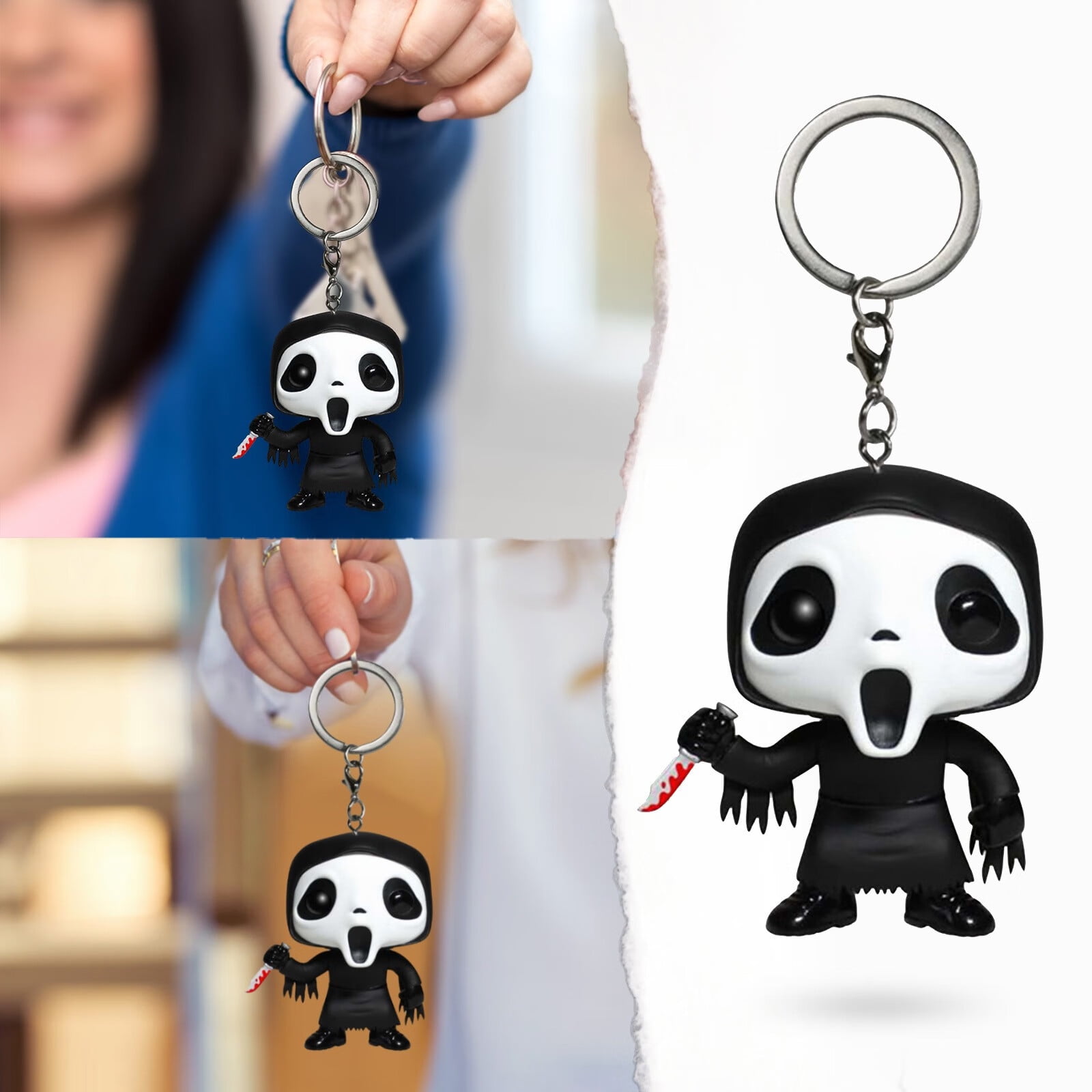 Monster Keychain, Key Accessories for Women, Goth Gifts for Her