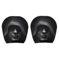 thumbnail image 1 of Ghost Face Headrest Covers 2Pcs Spooky Car Interior Upgrade Halloween Themed Headrest Protector Breathable Soft Fabric Easy Install for Vehicle Auto SUV (A), 1 of 8