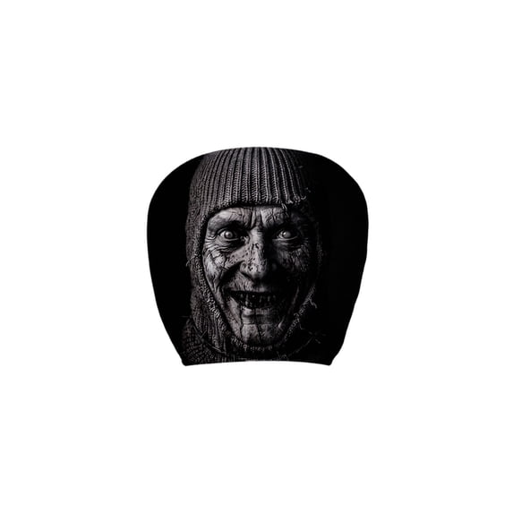 Ghost Face Headrest Covers, Fright Halloween Graphic Elastic Car Seat Headrest Cover, Easy Install Spooky Auto Decor For Holiday (1PCS)