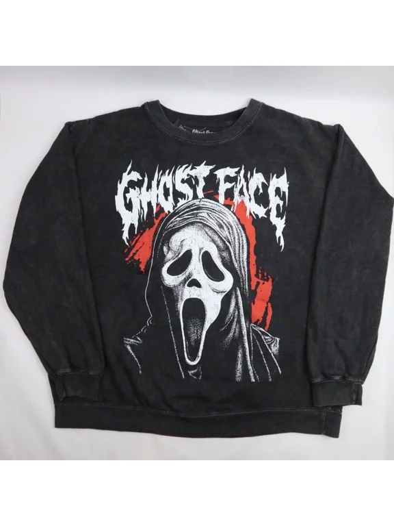 Ghost Face Horror Club Sweatshirt, Scream Pullover Crewneck Slasher Film